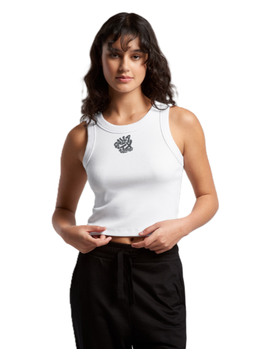 Ribline Organic Crop Tank (Women's) - Ghost Signal