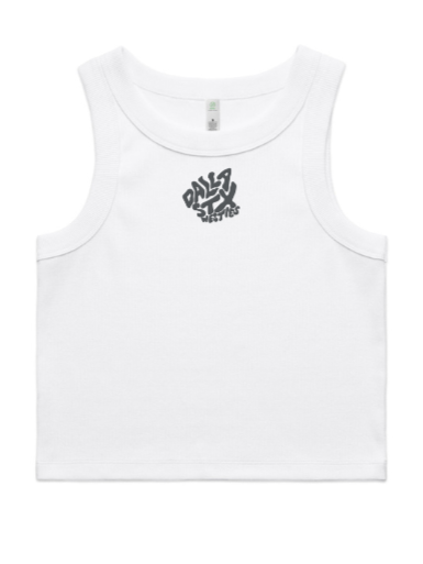 Ribline Organic Crop Tank (Women's) - Ghost Signal