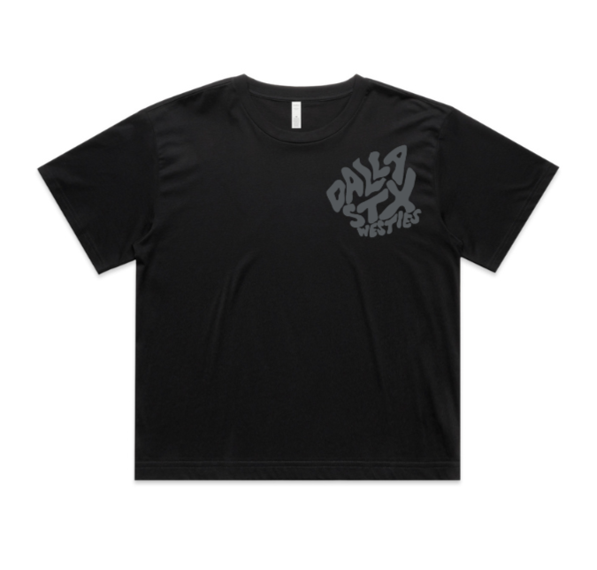 Sweet Provocateur Crop - Black Static