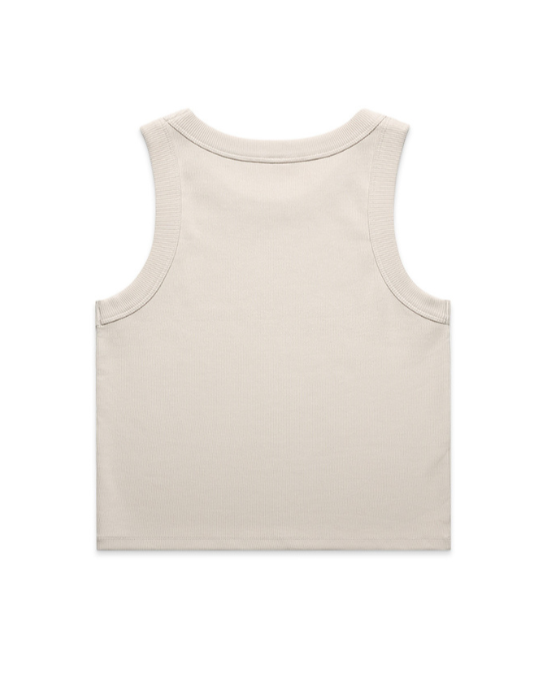 Ribline Organic Crop Tank (Women's) - Bone Signal