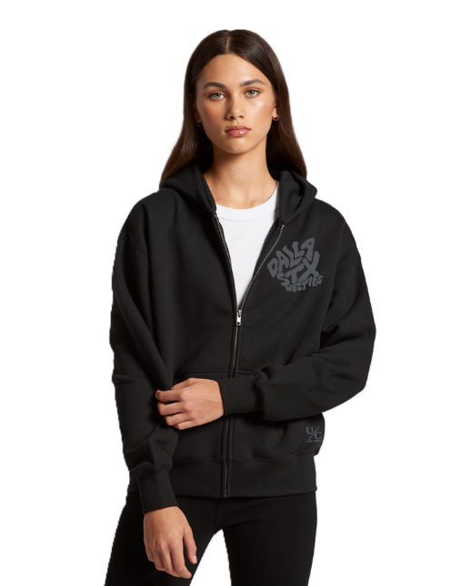 Gravel Saint Zip-Up (Women's) - Black Static