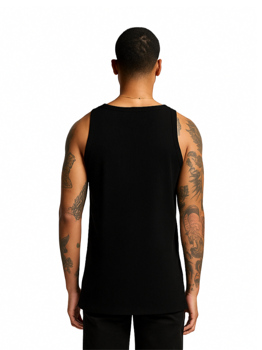 Ribline Organic Singlet (Men's) - Black Static
