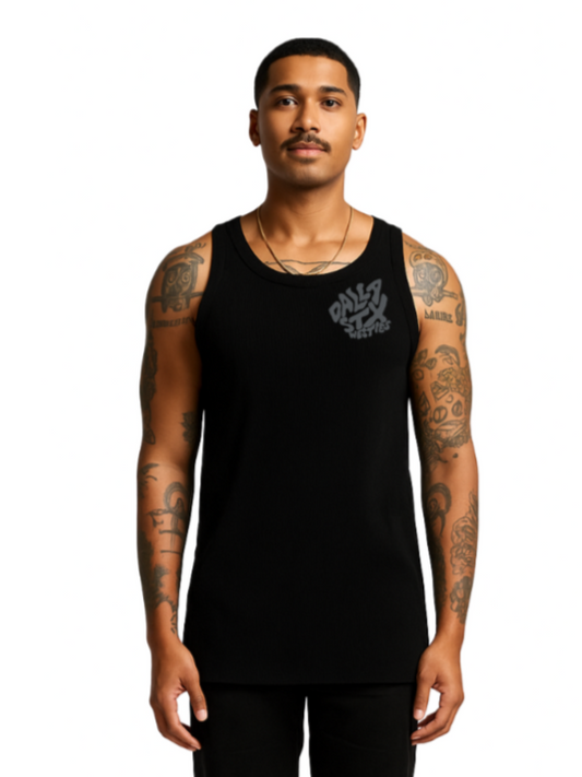 Ribline Organic Singlet (Men's) - Black Static